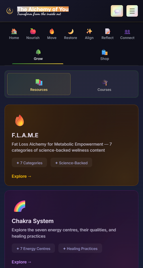 Structured wellness courses and learning modules