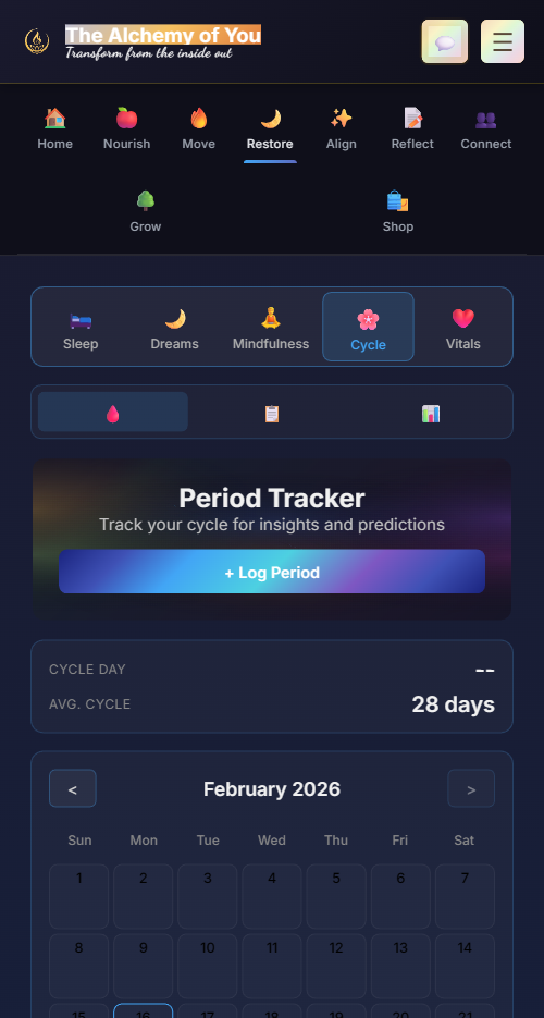 Menstrual cycle tracking with phase awareness
