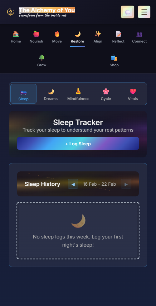 Sleep quality and duration tracking